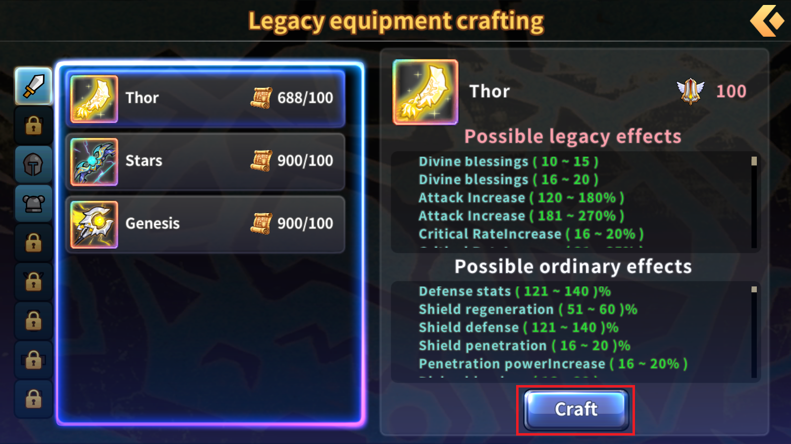 [GUIDE] How to craft the legacy gears